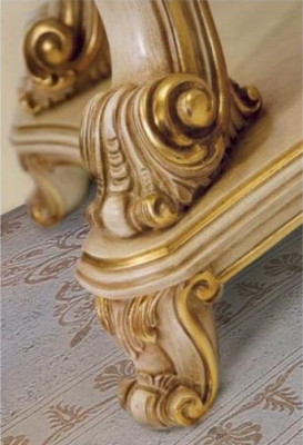 Suite Dressing table Mirror Console table Set Beige Bedroom