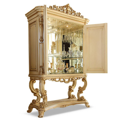Home bar bar cabinet bar luxury wine rack wine cabinet wardrobe beige wood