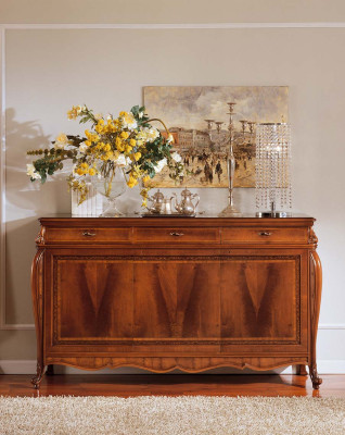 Sideboard Chest of drawers Luxury Cabinets Chests of drawers Living room Wood Brown Furniture