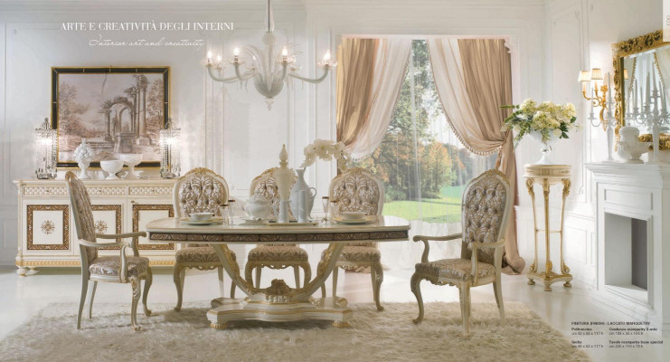 Sideboard from Wood Dining room furniture Wardrobe Luxury beige Color