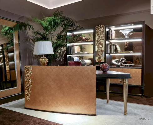 Display case Cabinets Brown Showcases Luxury Wardrobe Office LED Living room