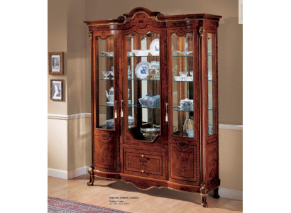 Display case Cabinets Brown Showcases Luxury Wardrobe Glass Wood Living room
