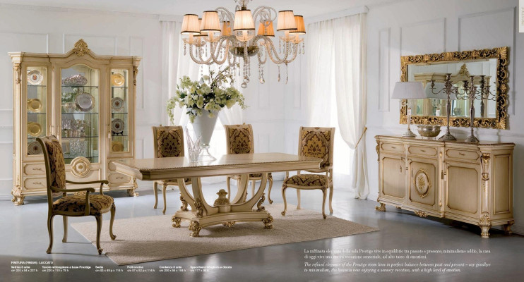 Display case Luxury Cabinets Showcases Wood Living room Furniture Beige Baroque