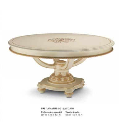 Dining table Dining room table Dining corner Table Dining room Round Baroque