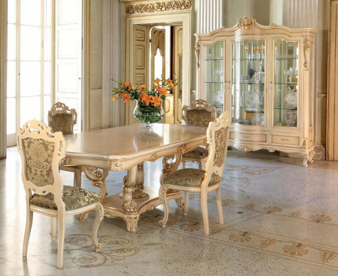 Luxury Dining table Dining room table Dining corner Table Dining room Wood Beige