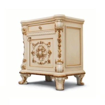Bedside tables Bedside table Consoles Side Table Night Consoles Luxury Beige Baroque