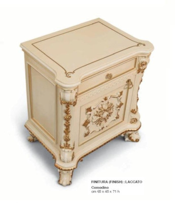 Bedside tables Bedside table Consoles Side Table Night Consoles Luxury Beige Baroque