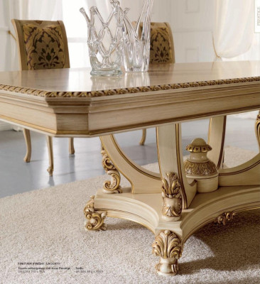 Luxury Dining table Dining room table Dining corner Table Dining room Beige Wood