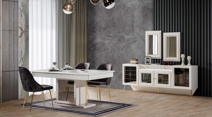Table Dining room table Dining table Dining room Wood Tables Dining Luxury Furniture new