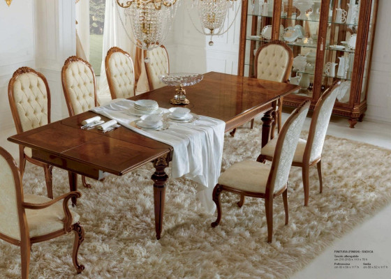 Luxury Dining table Italian Dining room Tables xxl Wood Table Furniture new