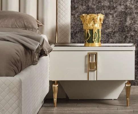 Design Bedside table Console Side Tables Sleep Room Wood Luxury