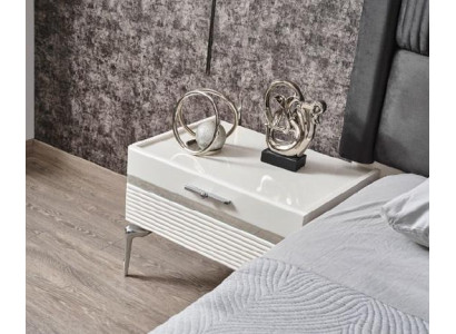 Bedside table White Modern Design Furniture Luxury Bedside tables Bedroom