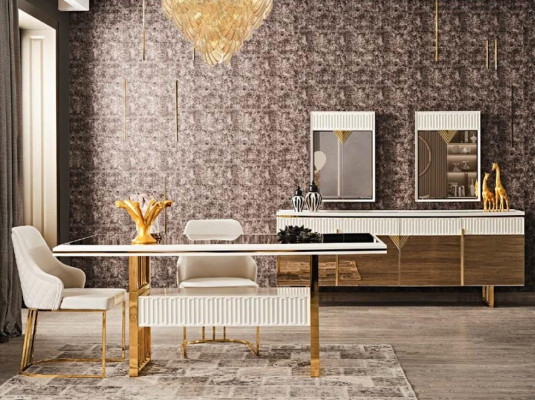 Chair Luxury Dining room chair Designer Furniture Furnishings stainless steel
