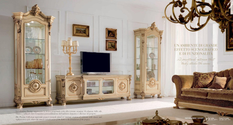 Display case Cabinets Luxury Showcases Wood Living room Furniture Gold Wardrobe