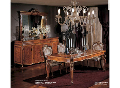 Dining table Table Extendable Dining Area Wood Big Brown Baroque Dining room