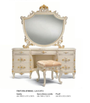 Wall mirror Mirror Luxury Gold Baroque Bedroom Design