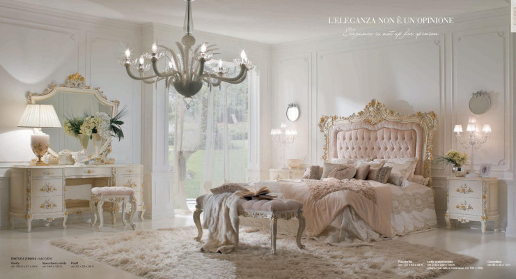 Wall mirror Mirror Luxury Gold Baroque Bedroom Design