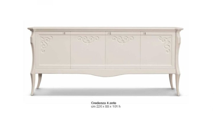 Luxury Sideboard Chest of drawers Cabinets Chests of drawers Living room Wood Big White