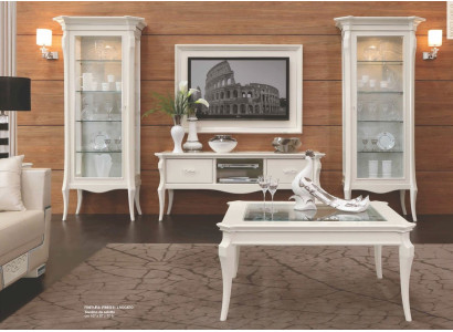 TV Stand Sideboard TV-cabinet Lowboard Table Wood White Living room Chest of drawers