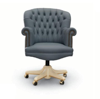 Swivel chair executive chair armchair office swivel chairs Chesterfield Blue luxury