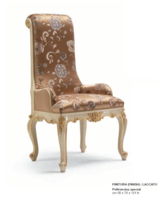 Luxury Dining room chair Chair Dining room Armchair Seater Chairs Wood Fabric Beige Seat