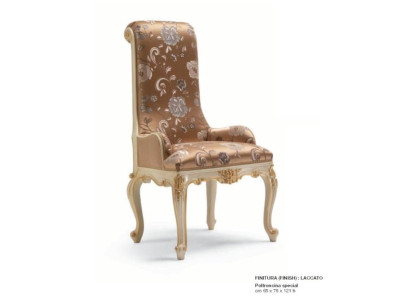 Luxury Dining room chair Chair Dining room Armchair Seater Chairs Wood Fabric Beige Seat