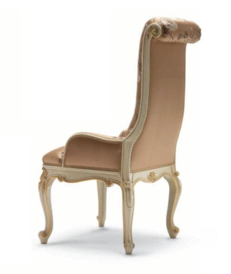 Luxury Dining room chair Chair Dining room Armchair Seater Chairs Wood Fabric Beige Seat