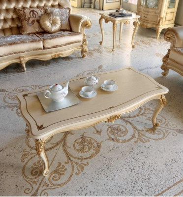 Coffee table Side table Table Living room Furniture Beige Wood Tables Design Luxury