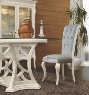 Chair Dining room chair Kitchen Chair Seater Seat Wood Fabric Gray Dining room
