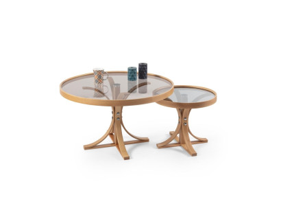 Designer 2x Coffee tables Living room Luxury Glass Complete Modern Furnishings