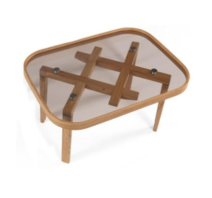 Luxury Furniture Coffee table Modern Furnishings Glass Table Beige Living room