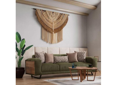 Green Living room 4-Seater Luxury Four-Seater Upholstery Sofa Relax Couch