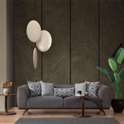 Living room seating furniture stylish 3-seater modern wooden frame elegant couch