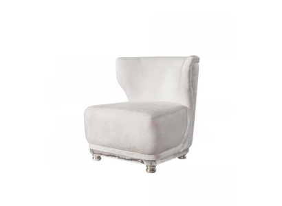 exclusive r White Upholstered Armchair Modern Living room Furniture Armchair