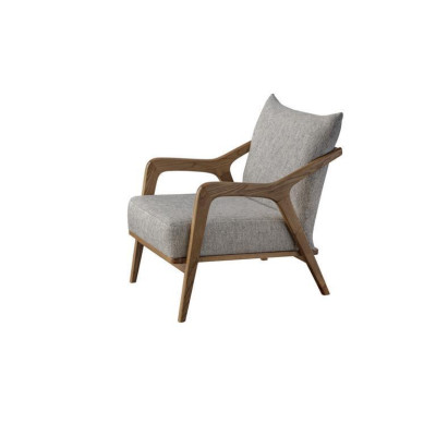 Armchair Modern Design Living room Furniture Light Gray Color Luxury Style