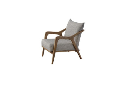 Armchair Modern Design Living room Furniture Light Gray Color Luxury Style