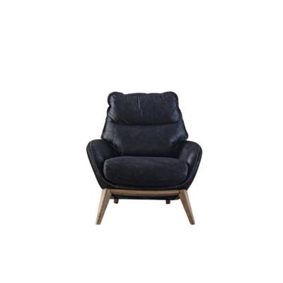 Luxury Armchair Modern Design Living room furniture Black color style