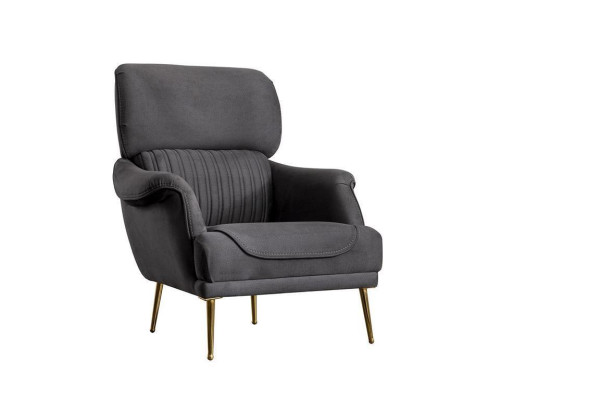 Luxury Armchair Modern Design Living room Furniture Gray Color Style