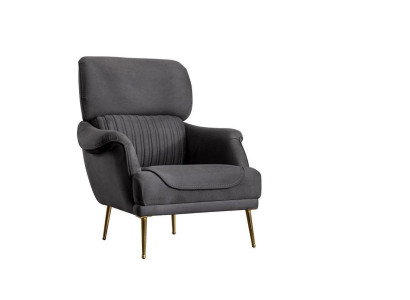 Luxury Armchair Modern Design Living room Furniture Gray Color Style