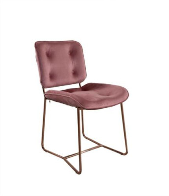 Pink Recliner Chair Designer Single Seater Chair Upholstered Metal Chair