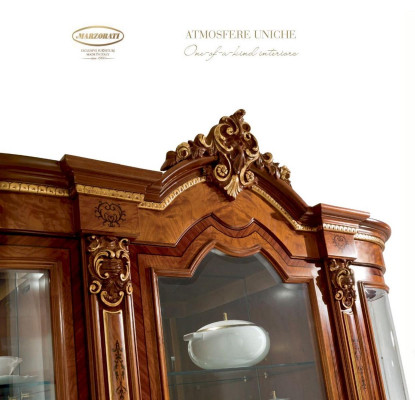 Display case Cabinets Showcases Wood Luxury Glass Cabinet Furniture Wardrobe Brown Baroque new