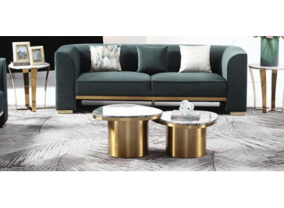 Sofa set 321 Seater Set 2x Side table 2x Coffee table Luxury Furniture 7 pieces. new