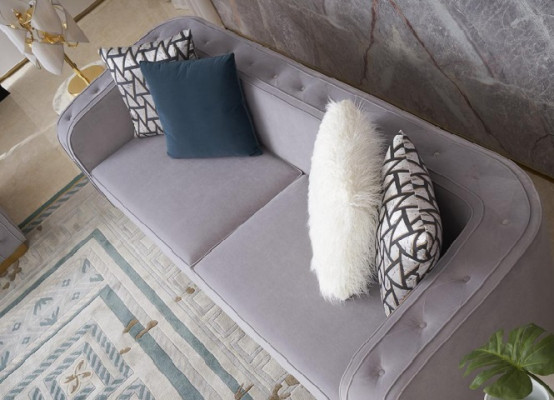 Luxury Hotel Furniture Seater Sofa set Upholstery Furniture Living room Three Seater Couch