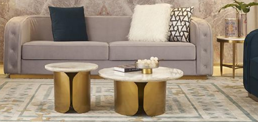 Coffee table set of 2 suite coffee table tables designer round 2-piece coffee table