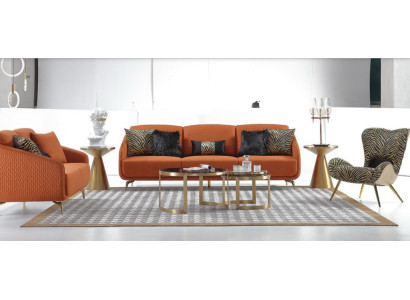 Living room 2x Coffee table Round Luxury Table Coffee table Design Tables Style Furniture