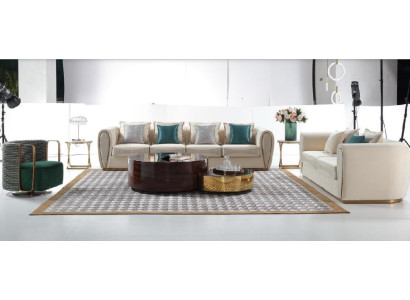 Sofa set 3+2+1 Seater Set Design Sofas Upholstery Couches Modern Textile Relax