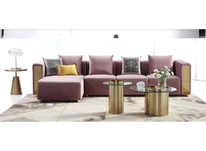 Corner sofa L-shape Coffee table Upholstery Corner Living room Luxury Furniture Sofa Couch 3-piece
