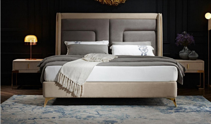 Luxury Bedroom Bed Design Upholstery Beds Furniture Sleep Hotel Double 180x200