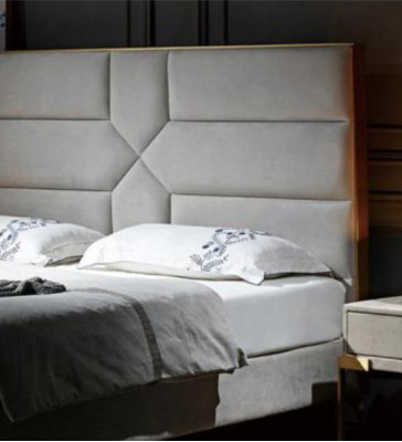 Double bed Bedroom Hotel Ehe Luxus Bed 2x Bedside table 3pcs. new bed set