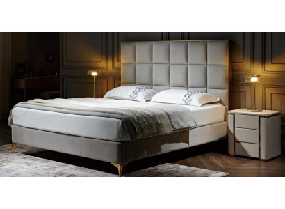 Design Bed Bedroom Beds Textile Hotel Luxury Upholstery Seat Fabric Furniture new